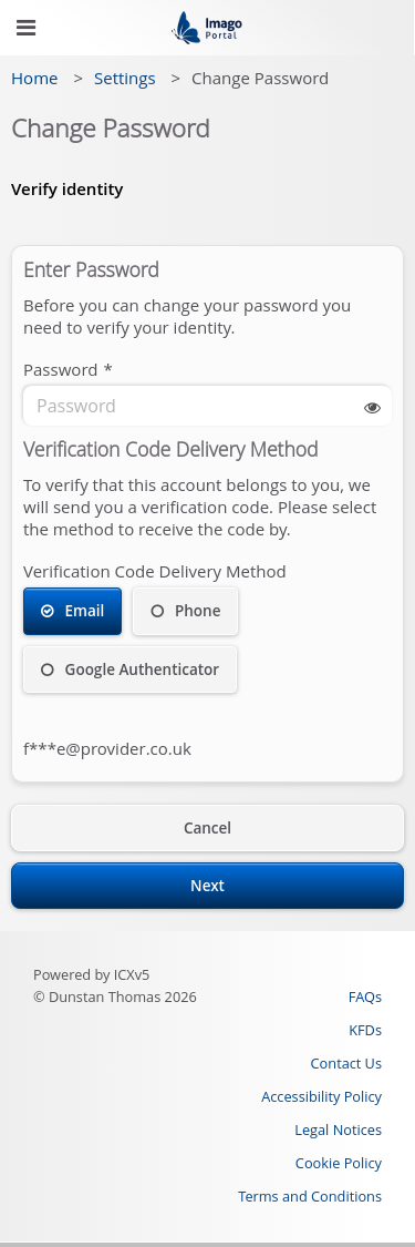 Common > 10 Change Password Step 1